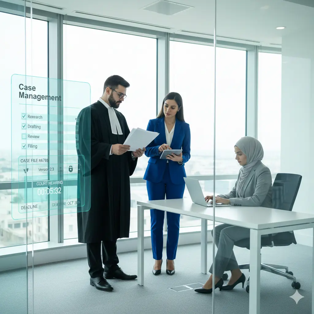 Legal Practice Automation Illustration